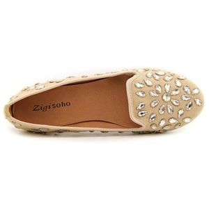Zigi Soho Jeweled Flats Size 8
